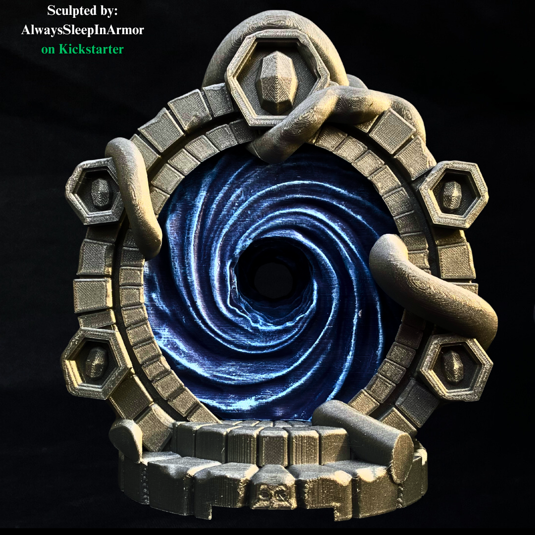 Fantasy Portal Dice Tower – Unpainted