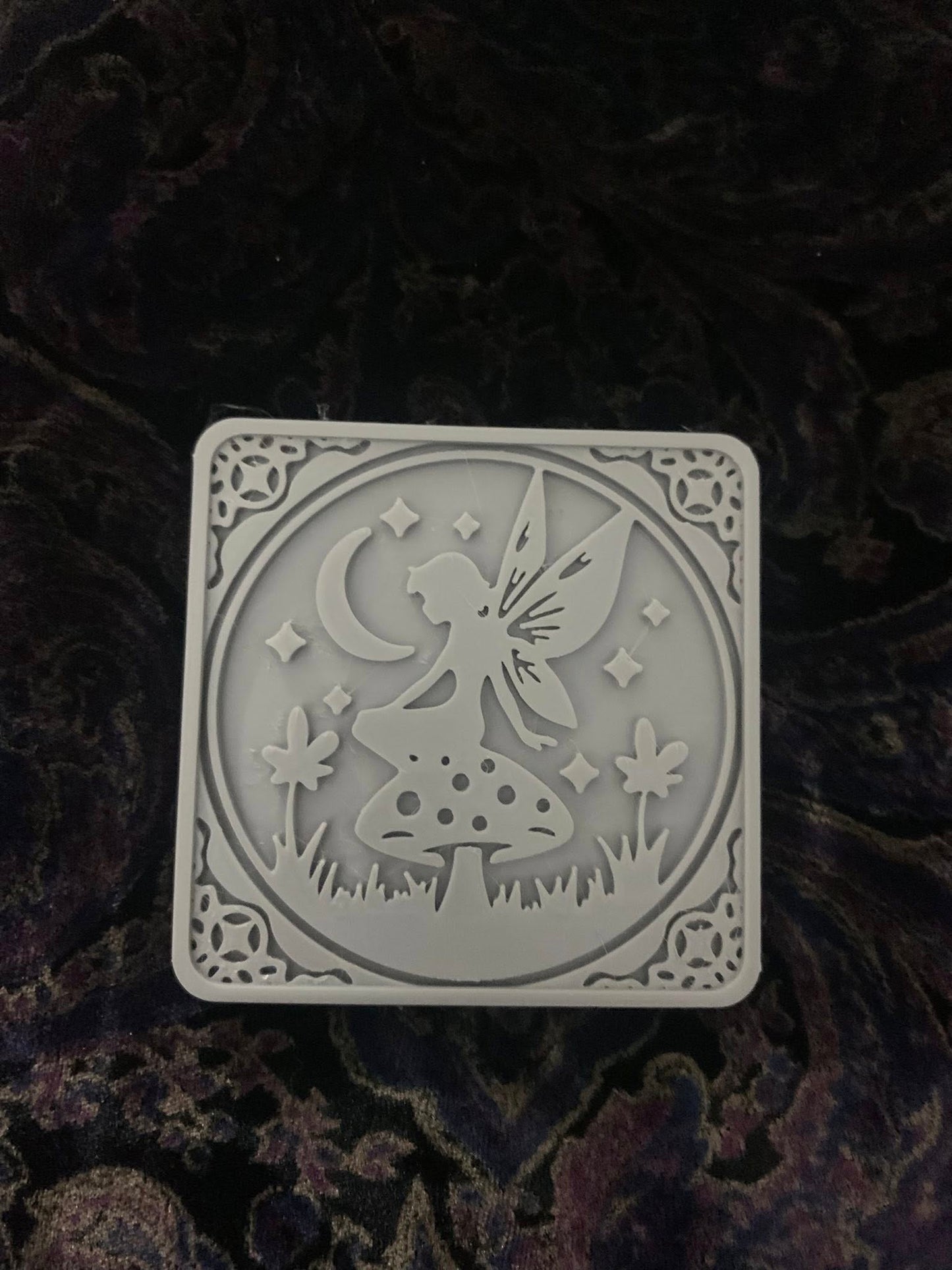 Fairy-Themed Coaster Set – Set of 5 (Unpainted)