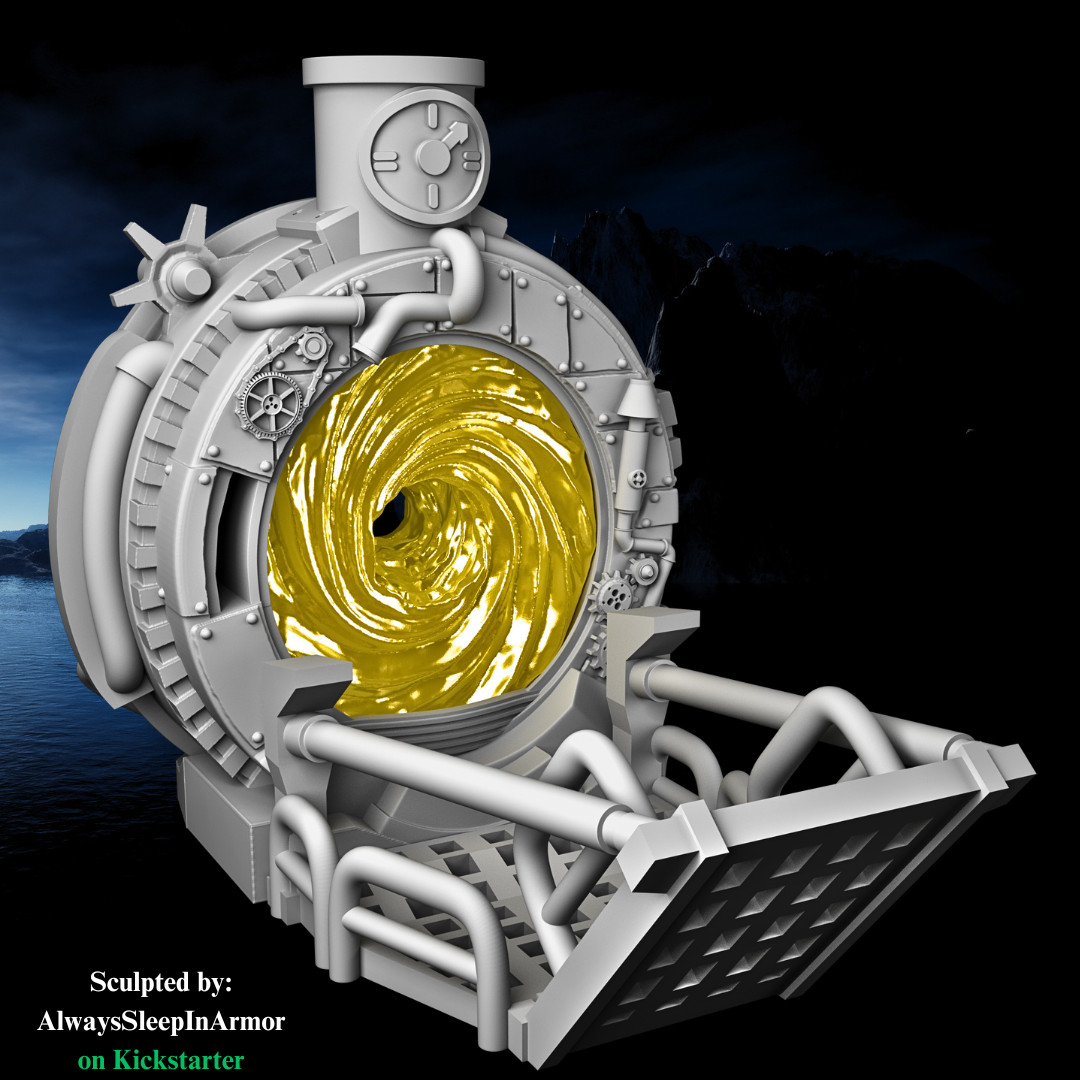 Steampunk Portal Dice Tower - Unpainted