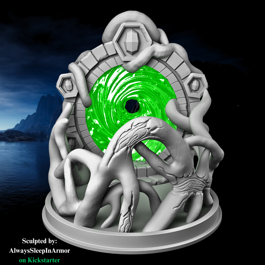 Fantasy Portal Dice Tower – Unpainted