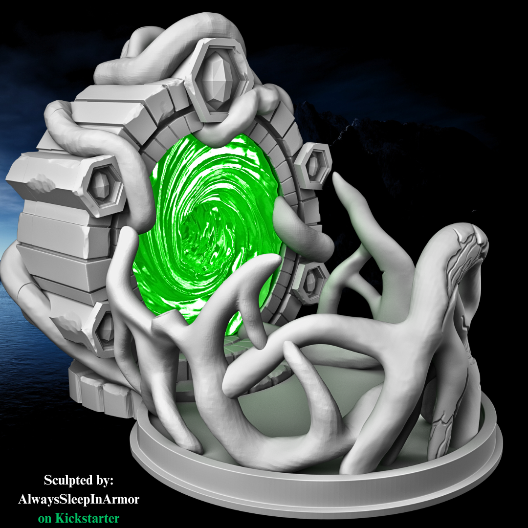 Fantasy Portal Dice Tower – Unpainted