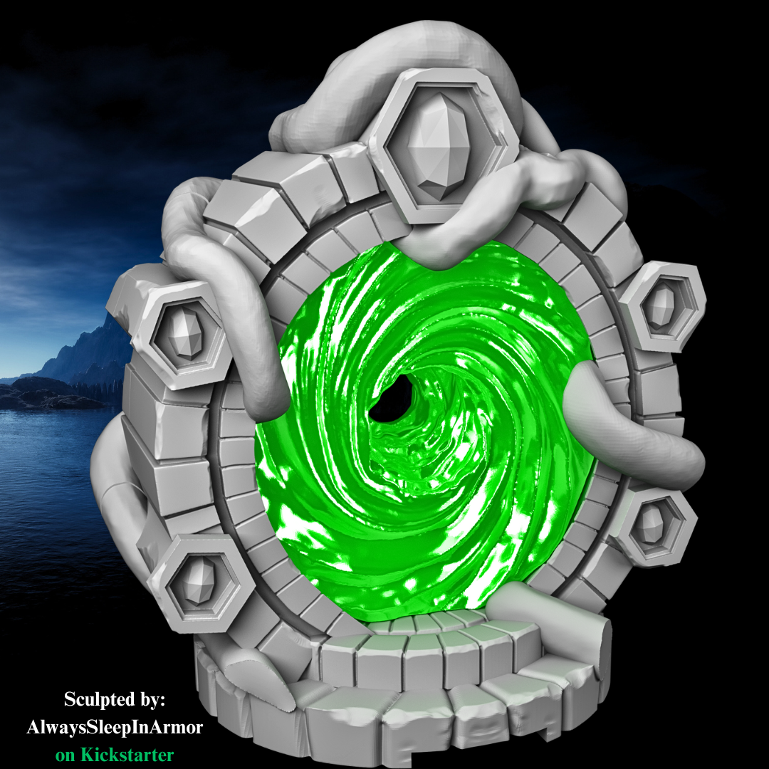 Fantasy Portal Dice Tower – Unpainted