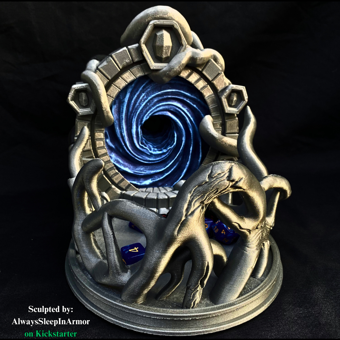 Fantasy Portal Dice Tower – Unpainted