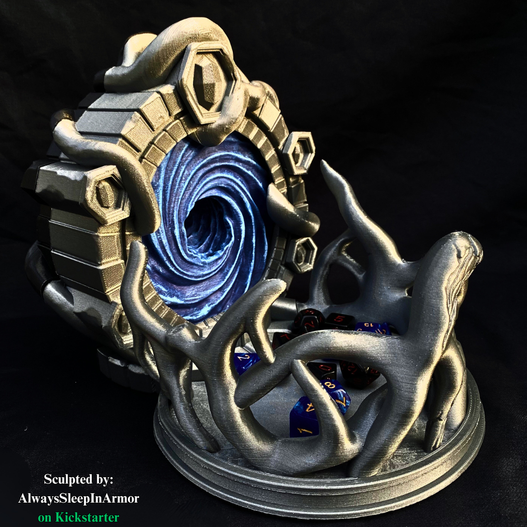 Fantasy Portal Dice Tower – Unpainted