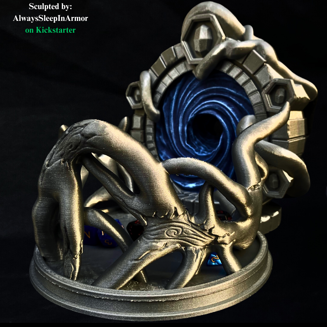 Fantasy Portal Dice Tower – Unpainted