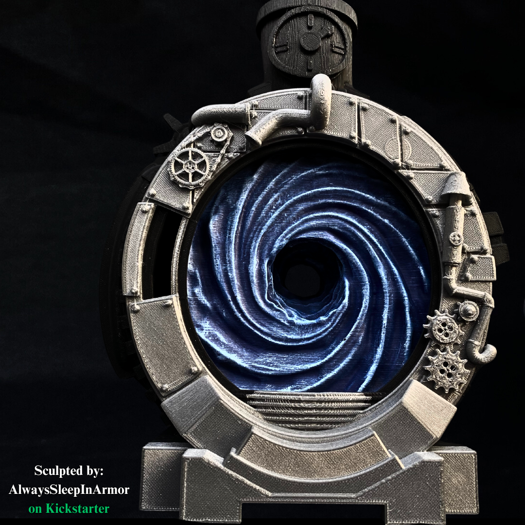 Steampunk Portal Dice Tower - Unpainted