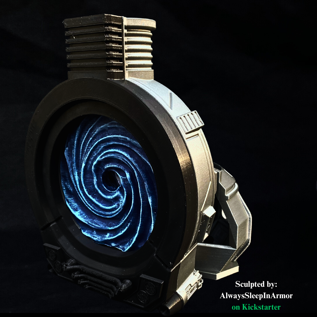 Sci-Fi Portal Dice Tower – Unpainted