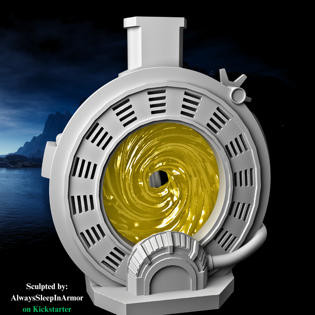 Steampunk Portal Dice Tower - Unpainted