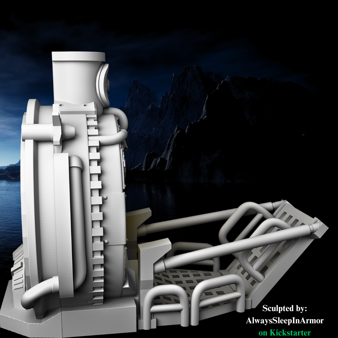 Steampunk Portal Dice Tower - Unpainted